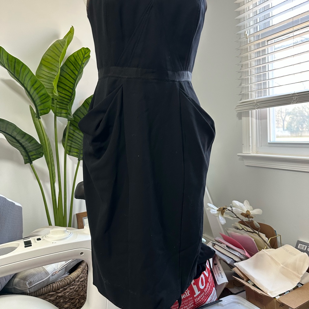 Bcbg Maxazaria Black Strapless Dress